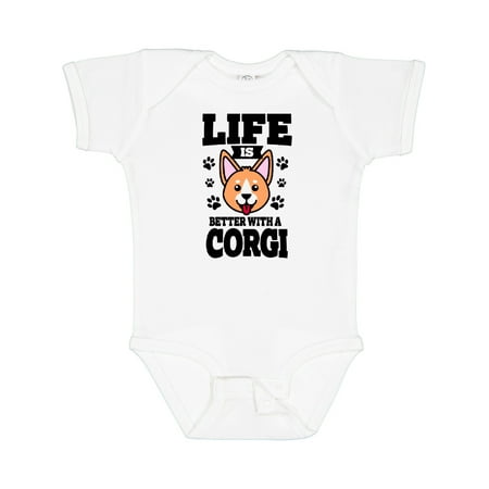 

Inktastic Life is Better with a Corgi Gift Baby Boy or Baby Girl Bodysuit