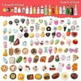 thumbnail image 2 of 100pcs Miniature Food Modle For Dollhouse, Mini Food Drinks Bottle Mould Toys, Dollhouse Accessories, Kitchen Food Toys For Adults Teenagers Kids Chil, 2 of 4