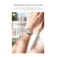 thumbnail image 2 of "Reloj De Pulsera Empresarial Cuarzo Con Calendario Mujer BELUG  plata ", 2 of 4