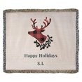 thumbnail image 2 of Personalized Woven Blanket (Landscape): Holidays, 2 of 4
