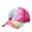 Hot Pink, variant on Women's Ponytail Baseball Cap Hat Tie-Dye Colorful Boho Ponytail Hole Adjustable Hat for Hair Friendly Outdoor Sun Protection, Hot Pink, Baseball Cap Hat, Ponytail, Tie-Dye