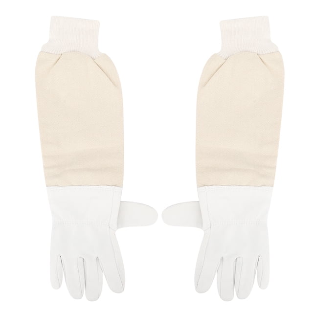 Paire de Gants de Protection en Peau de Mouton, Manches Longues, Protection Complète pour les Apiculteurs Débutants