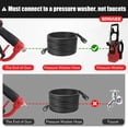 thumbnail image 2 of Pressure Washer Gun and Hose Kit, 25FT High Pressure Power Washer Hose with Spray Gun, Wand Extension, 5 Nozzle Tips, M22-14mm Fittings, 3600 PSI, 2 of 7