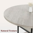 thumbnail image 6 of Yeshouse Modern Round Kitchen Table, 47" Wood Top, 3-Layer Storage, Metal Column Legs(Only Table), 6 of 8