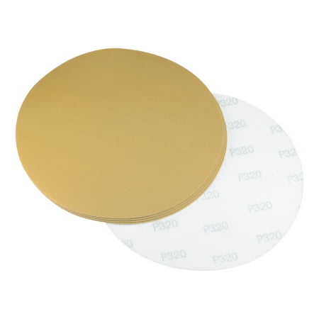 

9-Inch Sanding Discs 320 Grits Aluminum Oxide Abrasive Hook and Loop Backed Large Size Sandpapers 5 Pack