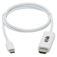thumbnail image 2 of Tripp Lite 3ft USB C to HDMI Adapter Cable 4K 4:4:4 TB3 White U444003HWE, 2 of 5