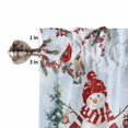 thumbnail image 5 of Blue Snowman Christmas Kitchen Valances for Windows 42x12 Inch Kitchen Curtains Valances Rod Pocket Xmas Tree Branch Birds Bathroom Window Valances for Window Treatment Decor, 5 of 6