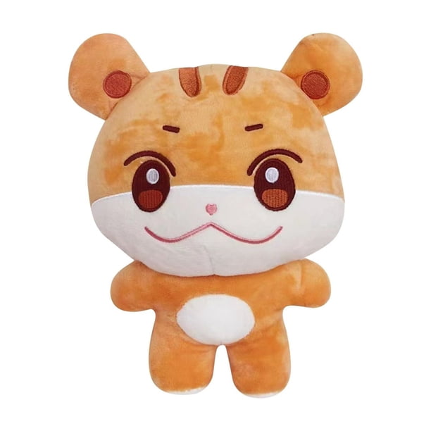 11.8 pulgadas Aniteez Kawaii Animales de peluche Peluches Juguetes Fans Regalo para niños, niñas, ideal para guardería, decoración de habitación, cama - ATEEZ # Wooyoung,Brown # 30cm/11.8"