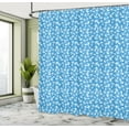 thumbnail image 5 of Ambesonne Blue Nautical Shower Curtain, Maritime Anchor Art, 69"Wx70"L, Sky Blue White, 5 of 5