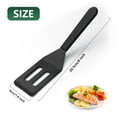 thumbnail image 2 of Mini Kitchen Spatulas 2 Pack, Nonstick Safe Silicone Small Spatula for Baking Cooking, Scrape Spread Flip with Thin Flexible Design, Black, 2 of 6