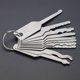thumbnail image 5 of Llavero multifuncional de metal plateado con 10 herramientas, ideal para abrir puertas, tamaño compacto de 9x3.4x0.8 cm, empaque en caja plástica de 9.2x3.6x1 cm, peso ligero de 200 g., 5 of 6