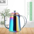 thumbnail image 3 of Inteprter Cafetera De Acero Inoxidable Tetera Tetera Cafetera De Goteo Con Cuello De Cisne Tetera Para Cafe House Home 650 Ml - Oro Juegos de servir café y té, 3 of 6