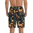 thumbnail image 3 of Kdxio Forest Elf Print Mens Sleep Shorts Bottoms Soft Comfy Pajama Wear Pants with Drawstring Pockets, 3 of 7