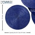 thumbnail image 5 of Glass Beaded Placemat Set of 4Size: 14" RoundColor: Luster Blue, 5 of 11