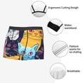 thumbnail image 3 of Pofeuu Colorful Cats Pattern Art Print Men’s Boxer Briefs, Moisture-Wicking Underwear, Regular,Trunk-Medium, 3 of 5