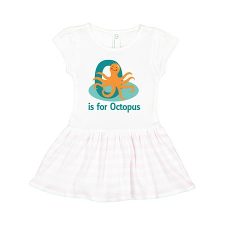 

Inktastic O is for Octopus Monogram Gift Toddler Girl Dress
