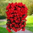 thumbnail image 3 of Artificial Bougainvillea Hanging Flowers 2Pcs Silk Plants For Balcony Decor, 3 of 9