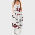 thumbnail image 2 of Robes Maxi pour Femmes Été Robe à Bretelles Spaghetti Grande Taille Décontractée Ample Plage Boho Robe d'Été avec Poches, 2 of 5
