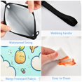 thumbnail image 4 of Dailycode Reusable Ziploc Bags Leakproof Sandwich Snack Freezer Bags Cartoon Clouds Fruits 3 pack, 4 of 7