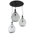 thumbnail image 6 of Meyda 147909 41 in. Euri Tanta 3 Light Cascading Pendant, Mirror Black, 6 of 7
