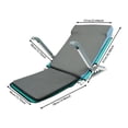 thumbnail image 2 of Lake Blue+Grey Adjustable Bed Backrest with Armrest,Beach Chair Reading Bed Rest Pillows,Lifting Backrest Portable Folding Sit-Up Back Rest,Neck Lumbar Back Support with Head Pillow, 2 of 25