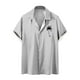 thumbnail image 1 of Camisas de Manga Larga para Hombres Blusa Cómoda de Cuello de Impresión, Camisa Casual de Poliéster para Uso Diario, de Fiesta Y de Primavera de Verano, 1 of 4