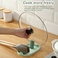 thumbnail image 2 of Spoon Holder Rest Plastic Cookware Organizer Rack Restaurant Pot Lid Tableware Shelves Kitchen Cooking Gadgets Accessories White, 2 of 9