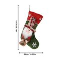 thumbnail image 3 of Farmhouse Christmas Socks Decorations, 16 inch Babys First Christmas Stocking Vintage Xmas Stockings with 3D Hanging Santa Claus/Snowman/Reindeer for Home Decor,Santa Socks for Christmas Decorations, 3 of 6