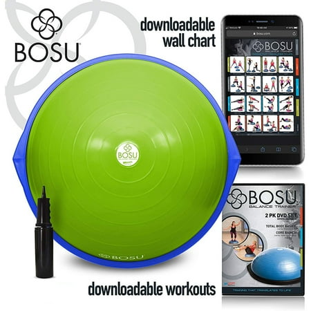 UPC: 0033149079767 | Bosu 72-10850 The Original Balance Trainer 65 cm Diameter  Green and Blue