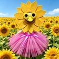 thumbnail image 5 of Btomtd Holiday Sunflower Tutu Dress Porch Goose Outfits for 17-23 Inch Statue, Porch Garden Party Ornament Costume (Pink), 5 of 6