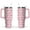 Pink-8, variant on 40oz Cute Watermelon Pattern Stainless Steel Flip Straw Tumbler Spill Proof Travel Cup Double Wall Vacuum Insulated Coffee Mug with Top Handle