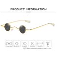 thumbnail image 4 of Gafas De Sol Rock Punk Glass Estilo Vintage Lente Redonda A Prueba De Sol Unisex Círculo Pequeño Hippie Accesorios Anti-Uv Gafas De Sol Al Aire Libre Oro Negro Sweethay AP006383-03, 4 of 6