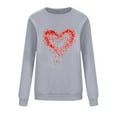 thumbnail image 4 of VgaVtl Women's Sweatshirts Pullover Long Sleeve Valentines Womens Plus Size Tops Heart Print Loose Holiday Workout Tops, 4 of 6