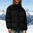 thumbnail image 3 of Parka Décontractée à Manches Longues avec Capuche et Col Montant à Fermeture Éclair pour Femmes, 3 of 8