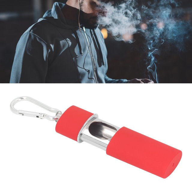 Mini Portable Pocket Ashtray, Moderate Capacity Portable Mini Ashtray Keychain Exquisite for Car for Black,Red,Gold,Pink,Silver
