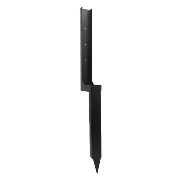 Fence Post Anchor Ground Stake, Carbon Steel Easy Installation 31.7 Inch Fence Post Repair Kit for Wood Support
