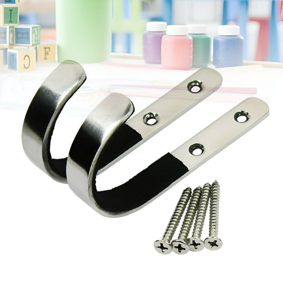 LAMIRO Gun Rack Wall Stainless Steel Rifle Hangers Wall Mount Hooks Rack (3.94X0.51X0.12Inches)