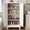 White, variant on Glyxxen 47" Kitchen Pantry Cabinet, Metal Storage Cabinet, Modern Tall Steel Pantry Cupboard with 2 Doors and Adjustable Shelves for Kitchen Garage and Home, White
