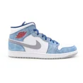 thumbnail image 3 of DN3706-401 N I-K-E Jo r-dan 1 Mid SE French Blue White Hyper Royal Red White (Men's), 3 of 6