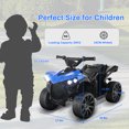 thumbnail image 3 of TLSUNNY Kids 6V Ride-On Electric ATV, with LED Headlights, Music, 1.86mph Safe Speed & Treaded Tires, for Indoor/Outdoor, 3 of 9