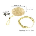 thumbnail image 2 of ELAYARD Puppy Accessories Set with Dog Hat Sunglasses and Necklace for Pet Use Assorted Color Composite Material, 2 of 8