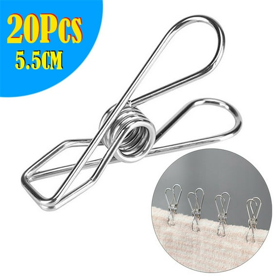 Clearance Hooks under $5 Clip Hanging Outdoor Travel Windproof Clothes Line Drying Rack Clamp 20PCs