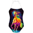 thumbnail image 1 of Girls One Piece Swimsuit All Over Print Novelty Swimwear Bathing Suits 3-10 Years, 1 of 7