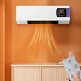 thumbnail image 1 of Smart Wall Heater for Bedroom with Remote Control, 1500W Fast Heating Space Heater, Wall Mount Indoor Unit with Towel Dry Function, Digital Temperature Display, 1 of 9
