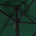 thumbnail image 2 of vidaXL Garden Parasol Green Polyester fabric, Aluminum pole Extra large, 2 of 6