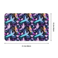 thumbnail image 5 of Exotic Multicolor Cockatoo Parrot Front Door Mat, Indoor Mats for Bedroom Bathroom Kitchen, Floor Mat Non-Slip, Soft Carpet Floor Cover Machine Washable Entryway Mat - 20x31.5in, 5 of 5