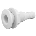 thumbnail image 1 of Boat Thru Hull Fitting, ABS Straight Marine Hose Connection  For Replacement White, 1 of 8