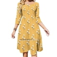 thumbnail image 1 of Coton Lapins Nœud Cœur Robe Évasée Design Mode Grande Taille Robe Ample Coton Plante Nature Animal Lapin, 1 of 5