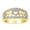 Gold, variant on 925 Sterling Silver MOM Letter Diamond Mummy Band Rings