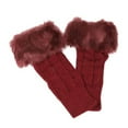 thumbnail image 3 of Knit Arm Warmers Fingerless Gloves for Women Winter Wrist Warmers with Thumb Hole, 3 of 3